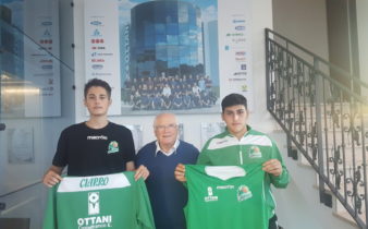 Sandro Ottani con Francesco Ciarini e Alessandro Spinoso Basket Castelfranco ev